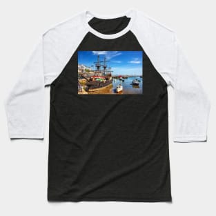 The Golden Hind, Brixham Harbour Baseball T-Shirt